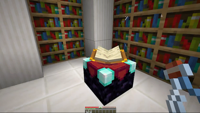 Enchantment Table Bottles animation