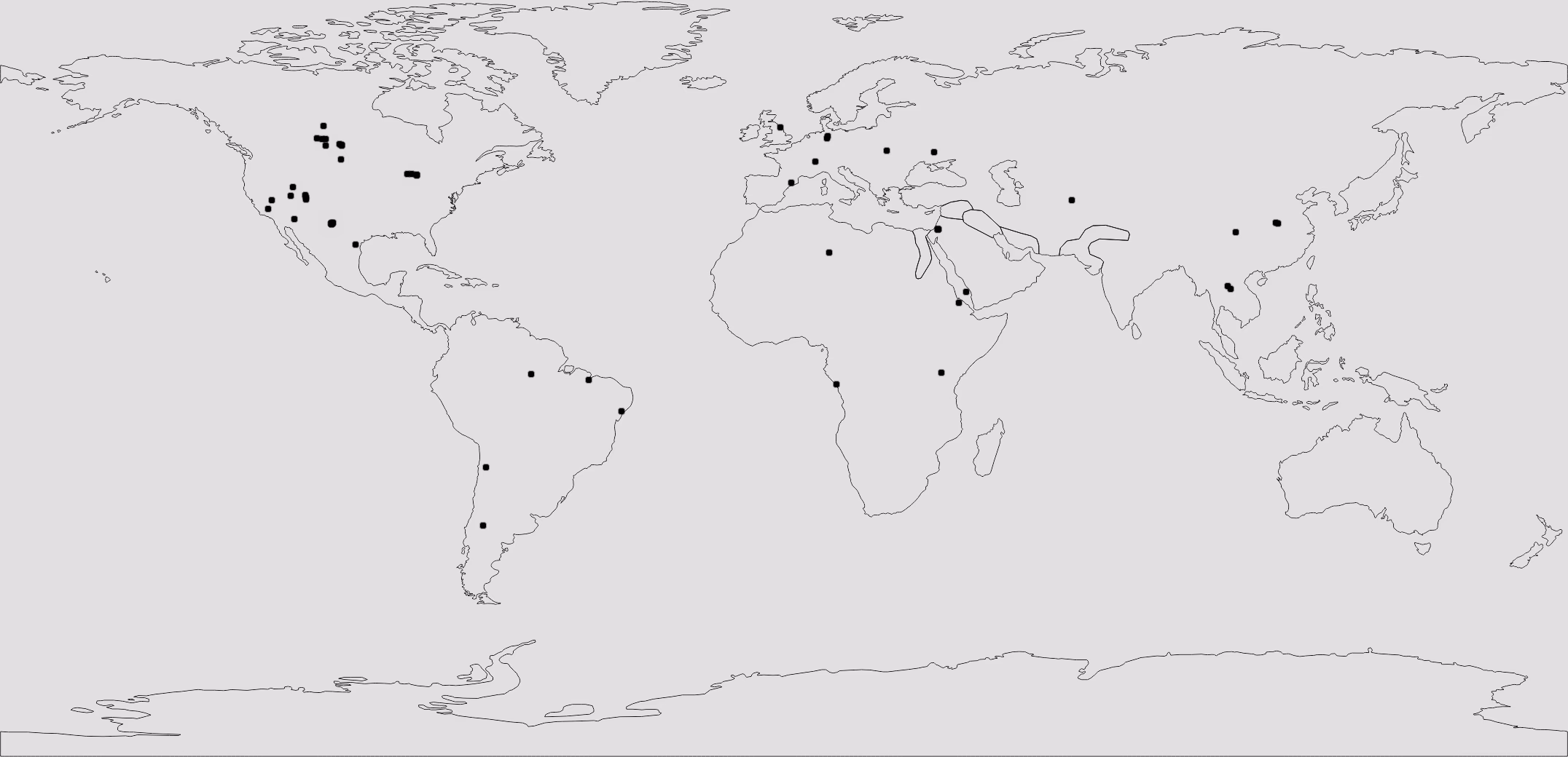 Quartz ore hotspot distribution map