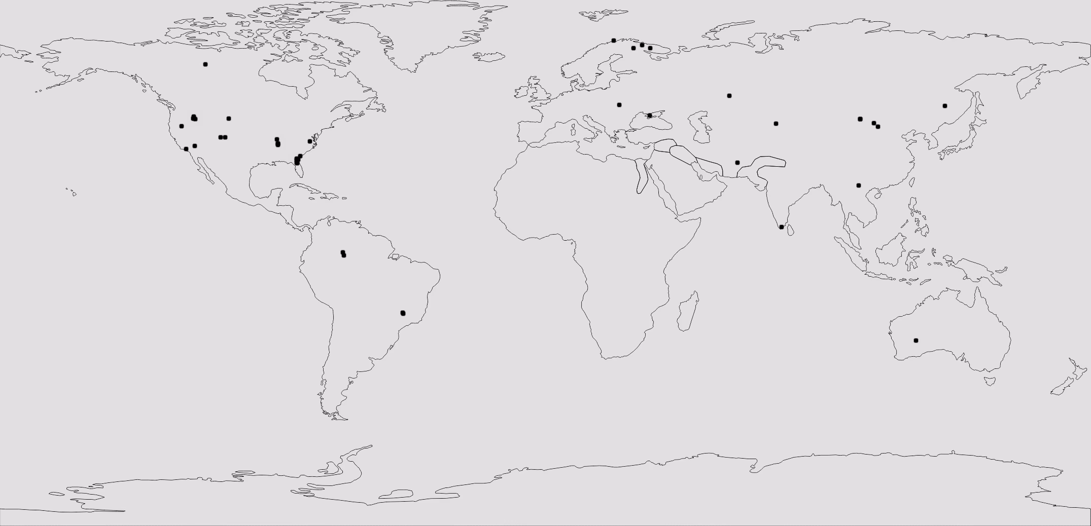 Redstone ore hotspot distribution map